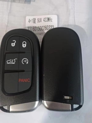 comprare 4+1Btn GQ4-54T 68141580AF 4A Chip 433MHz Smart Control Car Key Per Jeep Cherokee 2014-2019 fabbricazione online