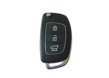 comprare 3 materia plastica di Hyundai del bottone dell'automobile di chiave 4D60 80BIT di colore astuto del nero fabbricazione online