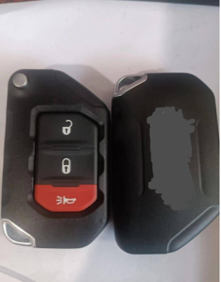Bottone Keyless di Jeep Wrangler OHT1130261 Flip Car Remote Key For 433Mhz 2+1