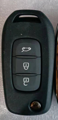 433Mhz 3 pulsanti CWTWB1G767 4A Chip Flip Remote Key per Renault Captur Megane3