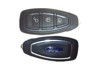 La catena dell'orologio di chiave di festa di 7S7T 15K601 ED Ford, 3 abbottona la catena dell'orologio chiave a distanza di Ford Focus 433 megahertz